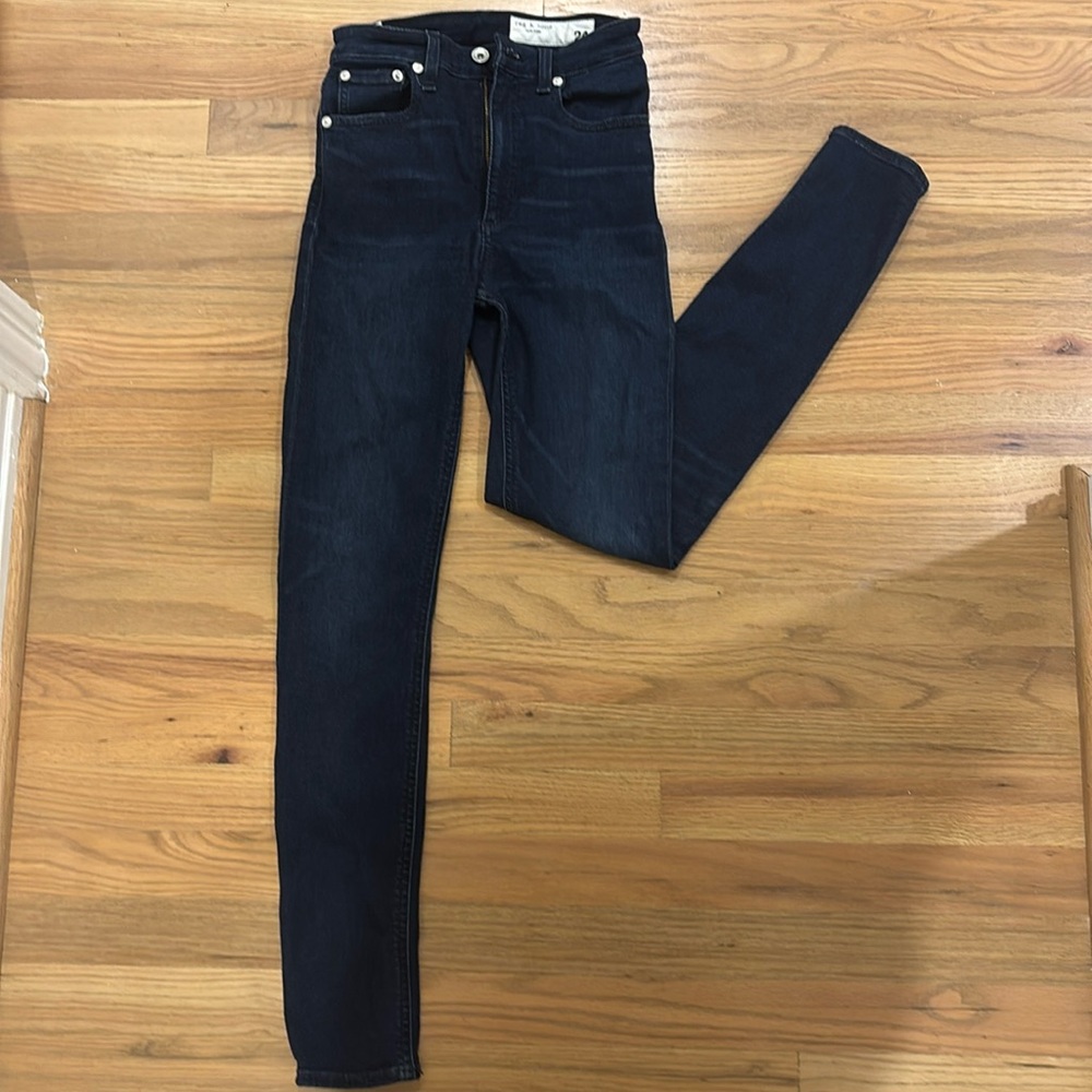 Rag & Bone Dark Wash Skinny Jean - Size 24